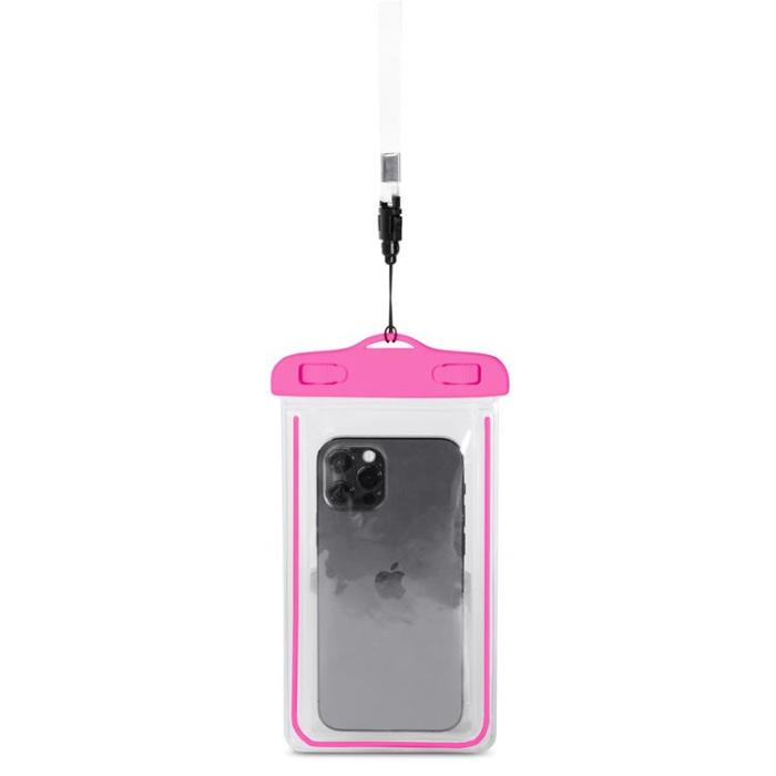 OEM - Vattentätt Mobilfodral PVC Med Lanyard - Rosa