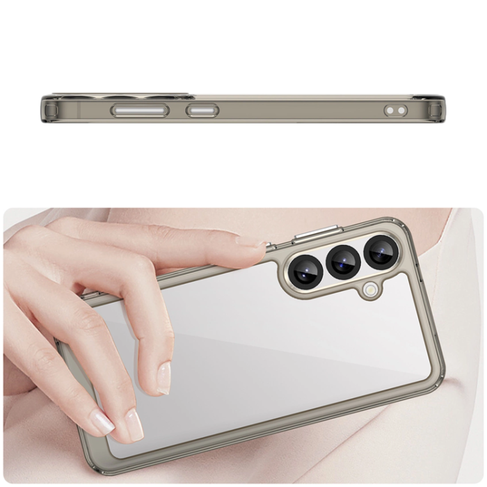 OEM - Galaxy A36 Mobilskal Outer Space - Transparent/Svart