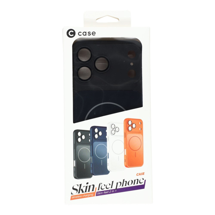 A-One Brand - iPhone 17 Pro Mobilskal MagSafe TPU + PC Skin Touch - Svart