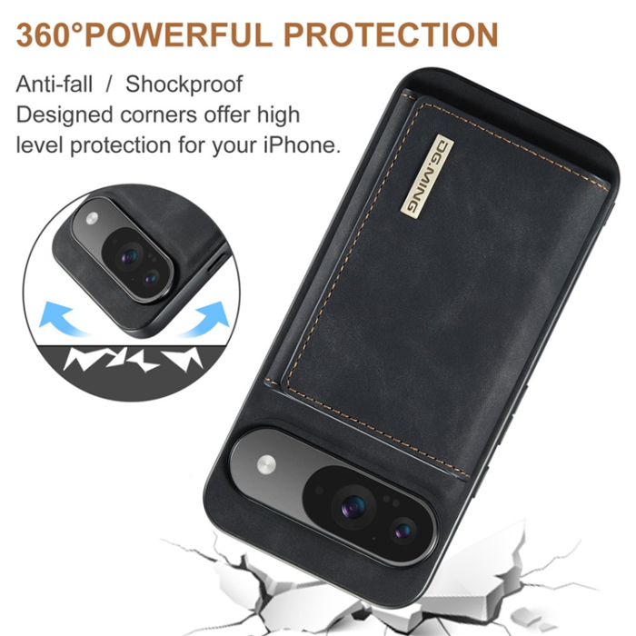 DG.MING - DG.MING Google Pixel 10 Pro/10 Plånboksfodral Detatchable M1