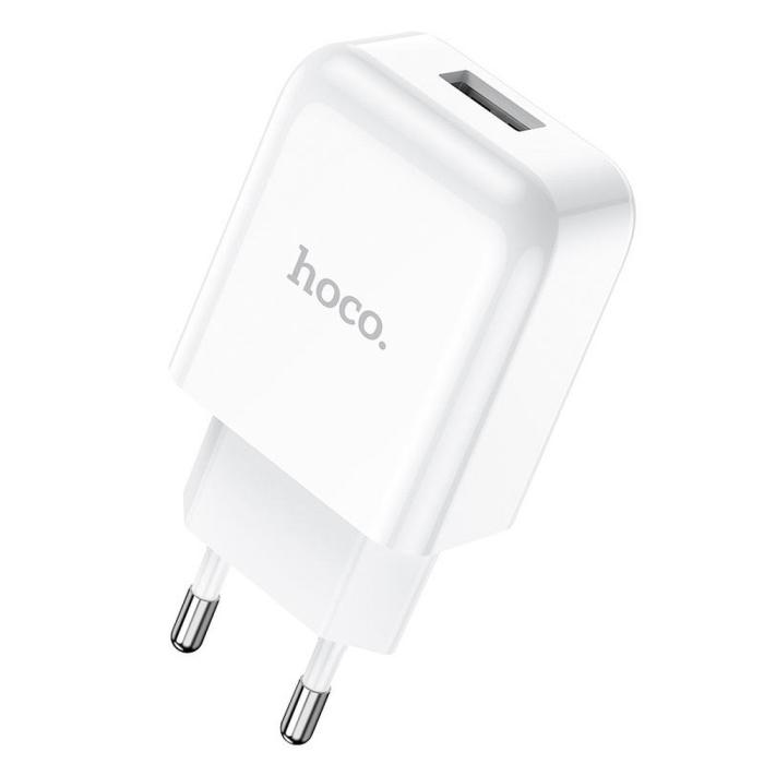 Hoco - HOCO travel charger USB + kabel till Lightning 2A N2 Vigour Vit