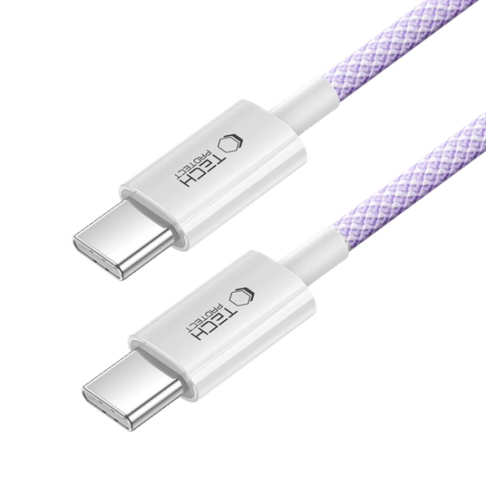 Tech-Protect - Tech-Protect USB-C till USB-C kabel Ultraboost 1m - Mauve