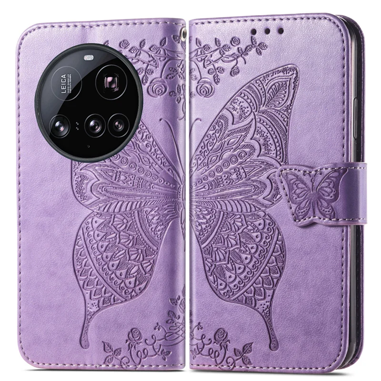 Xiaomi 15 Ultra Plånboksfodral Butterfly Pattern - Ljuslila | 2353 | AlltMobil