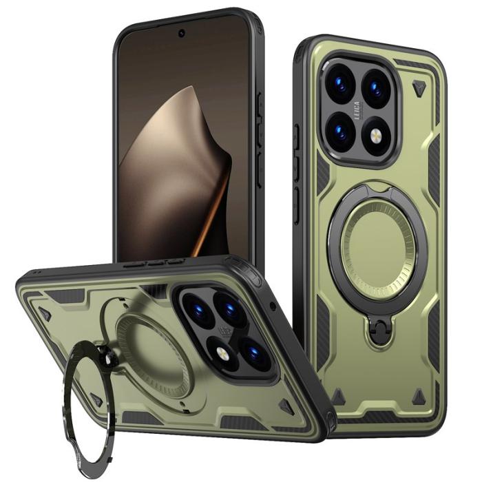 N/A - Mobilskal till Xiaomi 15T Militärt Skydd PC + TPU - Olivgrön