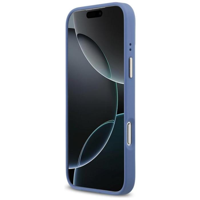 Guess - Guess iPhone 17 Pro Max Mobilskal MagSafe 4G PU Classic Logo - Blå