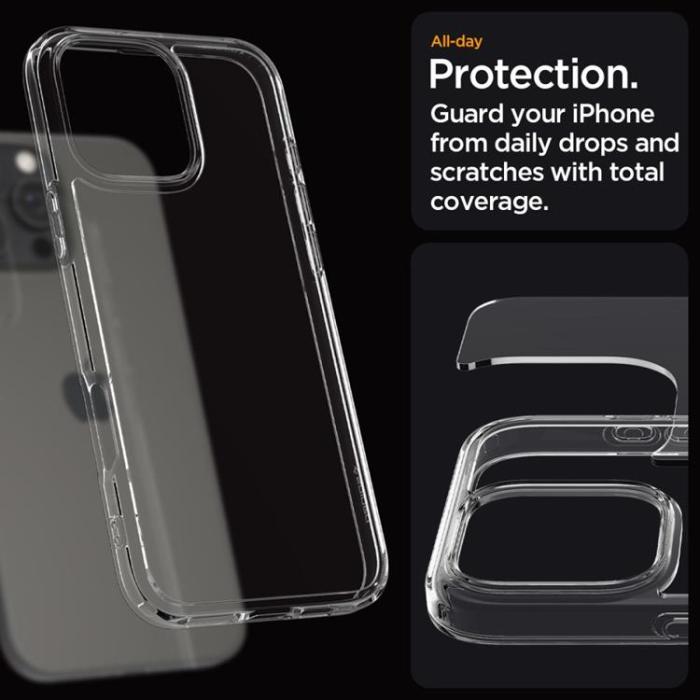 Spigen - Spigen iPhone 16 Pro Mobilskal Ultra Hybrid - Crystal Clear