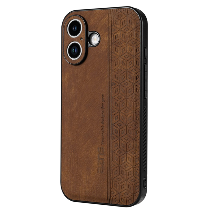 AZNS - AZNS iPhone 17 Mobilskal PU-Läder TPU - Brun