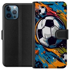 iSecrets - Plånboksfodral till Apple iPhone 12 Pro med Fotbollar