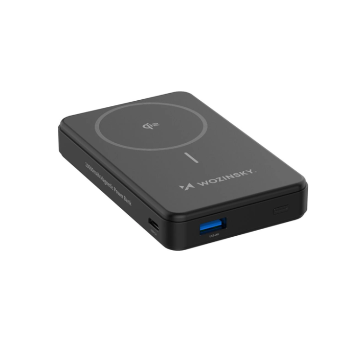 Wozinsky - Wozinsky Qi2 Powerbank 10000 mAh 22.5W 1xUSB-C 1xUSB-A - Svart