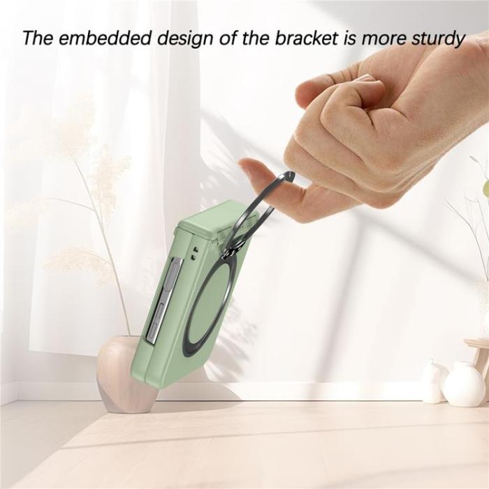 A-One Brand - Galaxy Z Flip 7 Mobilskal Magsafe Spring Hinge - Grön