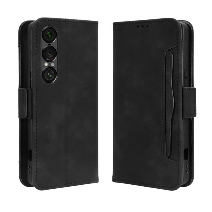 A-One Brand - Sony Xperia 1 VII Plånboksfodral Läder - Svart