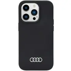 Audi - Audi iPhone 14 Pro Max Mobilskal Silicone - Svart