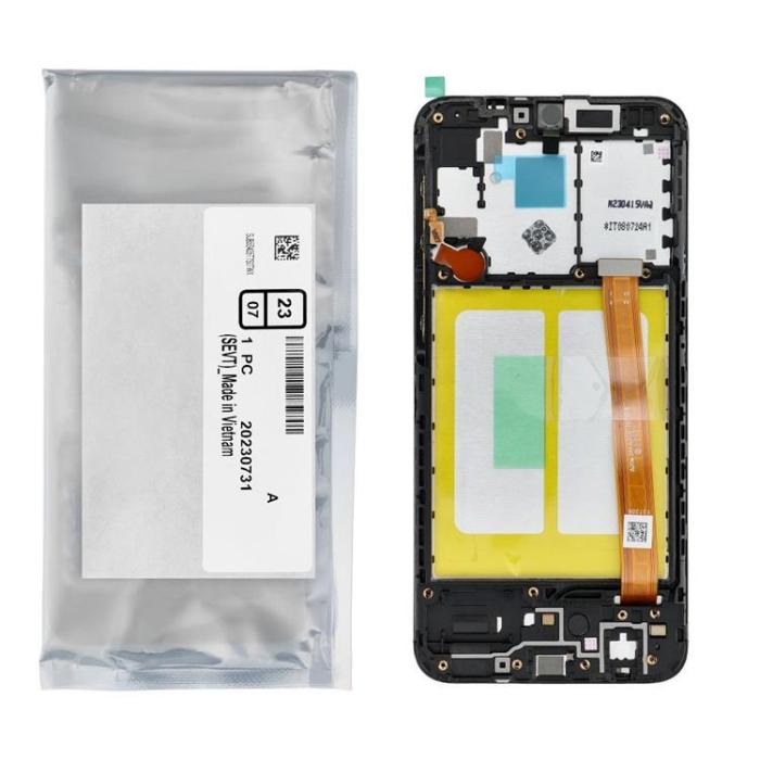 SpareParts - Galaxy A20e Skärm med LCD-display A202F Service Pack