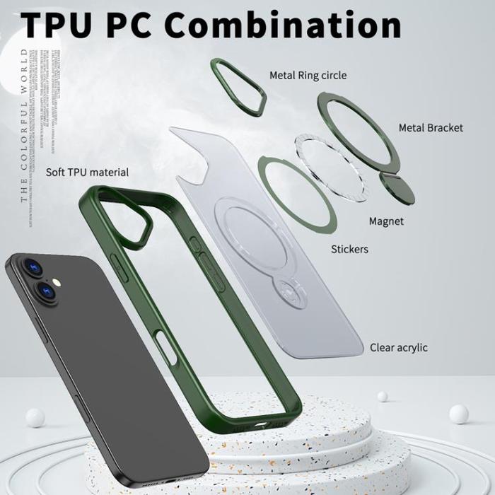 A-One Brand - iPhone 16 Mobilskal MagSafe Rotating Kickstand