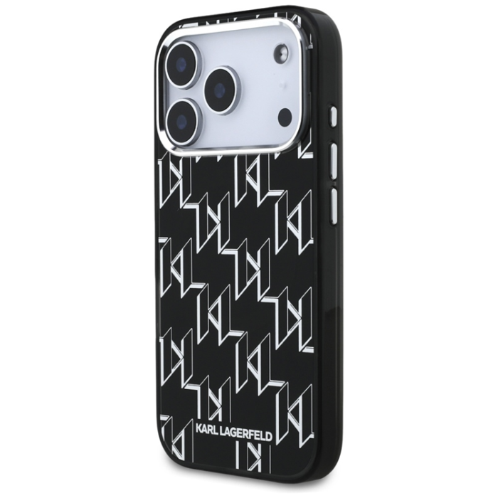 KARL LAGERFELD - Karl Lagerfeld iPhone 17 Pro Mobilskal Magsafe KL Monogram - Svart