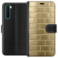 iSecrets - Pl&aring;nboksfodral till OnePlus Nord med Gyllene Murstenar