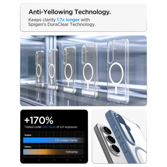 Spigen - Spigen Mobilskal För Galaxy S26 Plus MagSafe Ultra Hybrid - Ljusblå