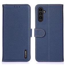 KHAZNEH - KHAZNEH Mobilfodral f&ouml;r Samsung Galaxy S26 Plus &Auml;kta l&auml;der - Bl&aring;