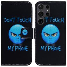OEM - Pl&aring;nboksfodral f&ouml;r Samsung Galaxy S26 Ultra M&ouml;nstertryck Konstl&auml;der - Svart