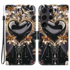OEM - Pl&aring;nboksfodral f&ouml;r Samsung Galaxy S26 Ultra M&ouml;nstertryck Konstl&auml;der - Svart