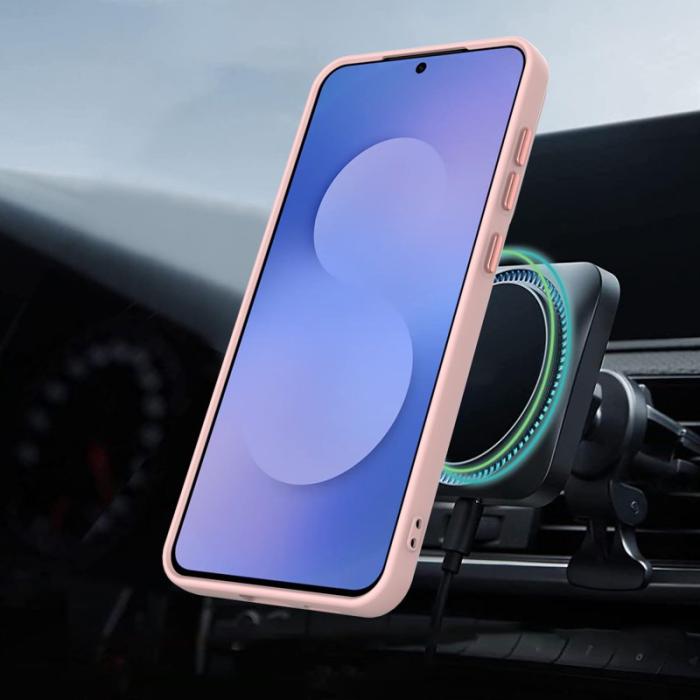 OEM - Mobilskal för Samsung Galaxy S26 Ultra Magnetiskt Ring Kickstand TPU + PC - Rosa
