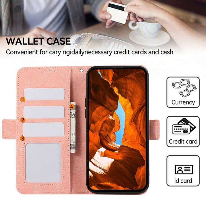 ABEEL - ABEEL Mobilskal till Samsung Galaxy S26 Ultra KonstLäder Folio Ställ - Rosa