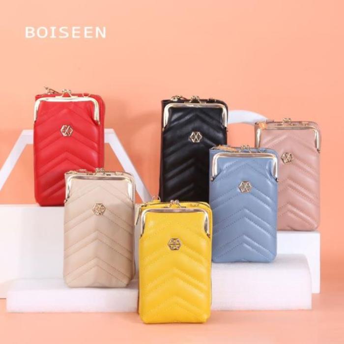 BOISEEN - BOISEEN Axel Crossbody Väska Snake Texture - Beige