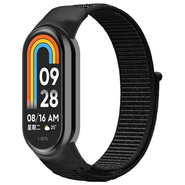 Beline Xiaomi Mi Band 9/8 Armband NylonLoop - Svart | 5122 | AlltMobil