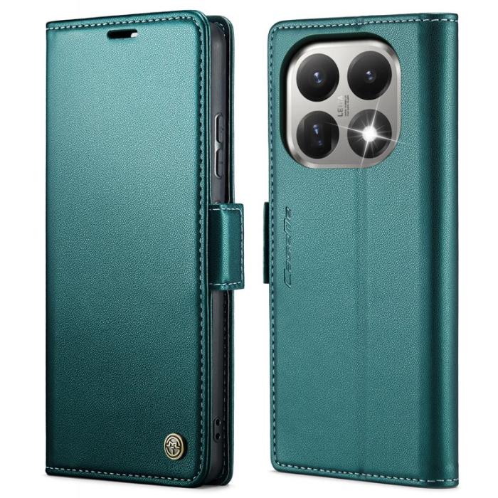 Caseme - CASEME 023 Mobilskal till Xiaomi 15T RFID-Skydd Ställfunktion Grön