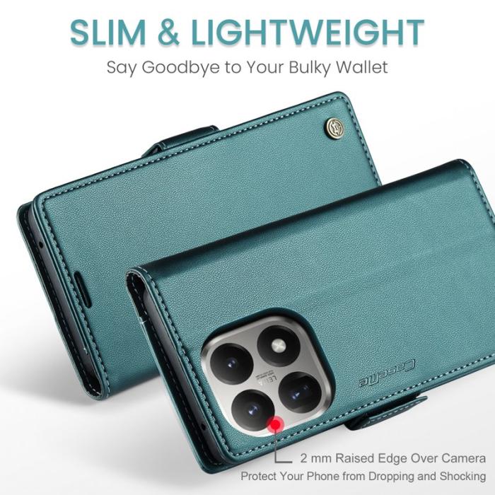 Caseme - CASEME 023 Mobilskal till Xiaomi 15T RFID-Skydd Ställfunktion Grön