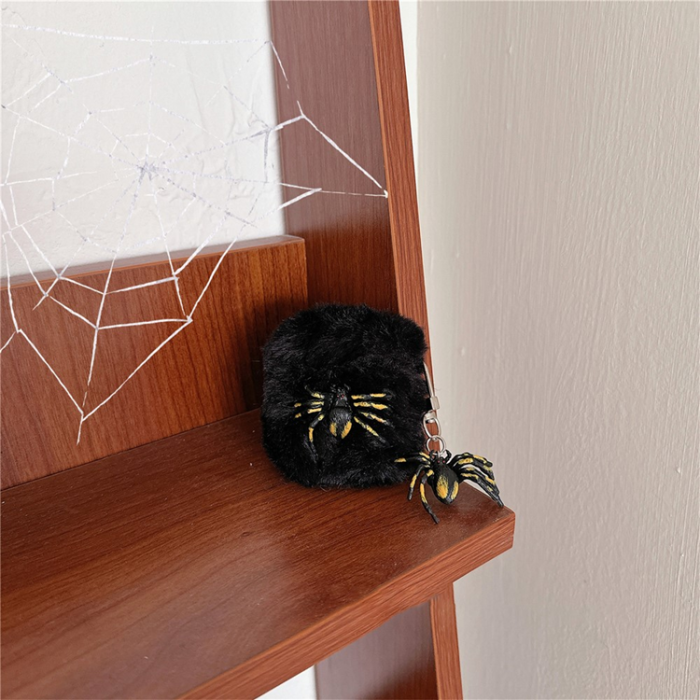 A-One Brand - Airpods 1/2 Skal med Trådlös Laddning Halloween Pompom TPU