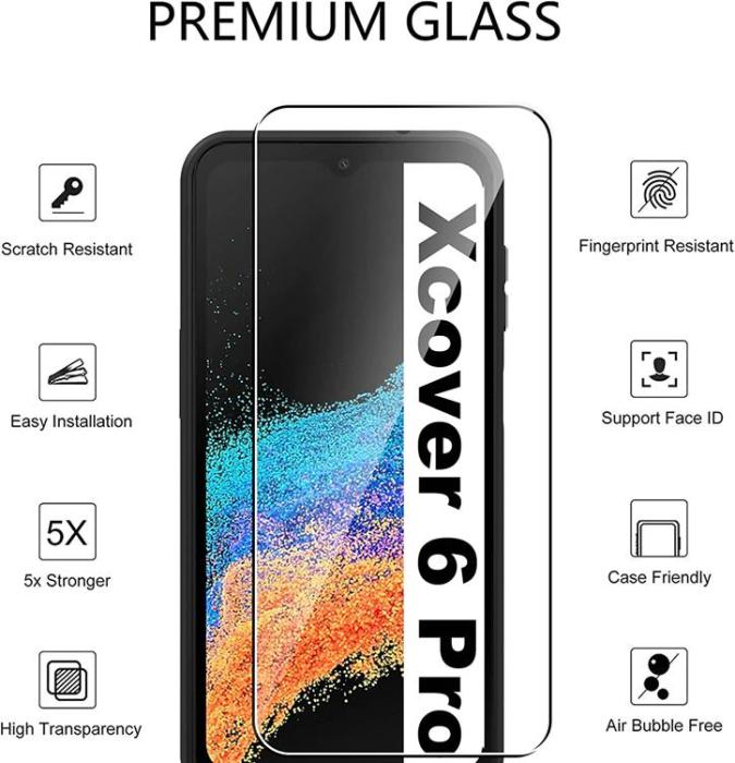 A-One Brand - [2-PACK] Galaxy XCover 6 Pro Härdat Glas Skärmskydd HD - Clear