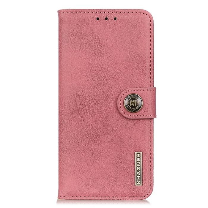 KHAZNEH - KHAZNEH Galaxy A24 4G Plånboksfodral Cowhide - Rosa