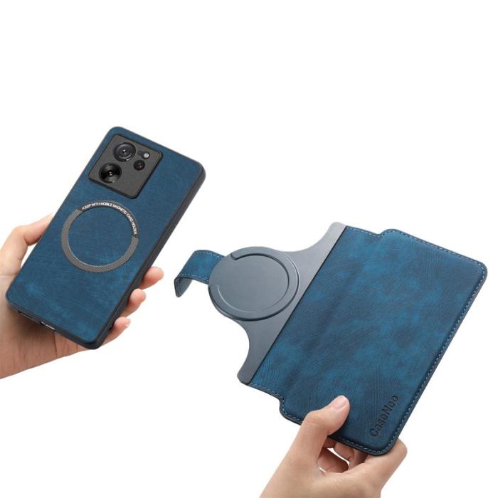 CASENEO - CASENEO Xiaomi 13T Plånboksfodral Konstläder - Blå