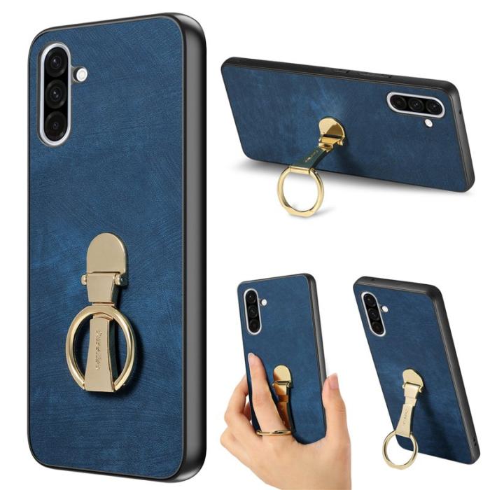 CASENEO - CASENEO D22 Fodral för Samsung Galaxy A56 5G - KonstLäder - Blå