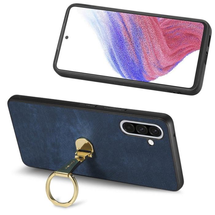 CASENEO - CASENEO D22 Fodral för Samsung Galaxy A56 5G - KonstLäder - Blå
