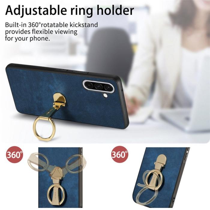 CASENEO - CASENEO D22 Fodral för Samsung Galaxy A56 5G - KonstLäder - Blå