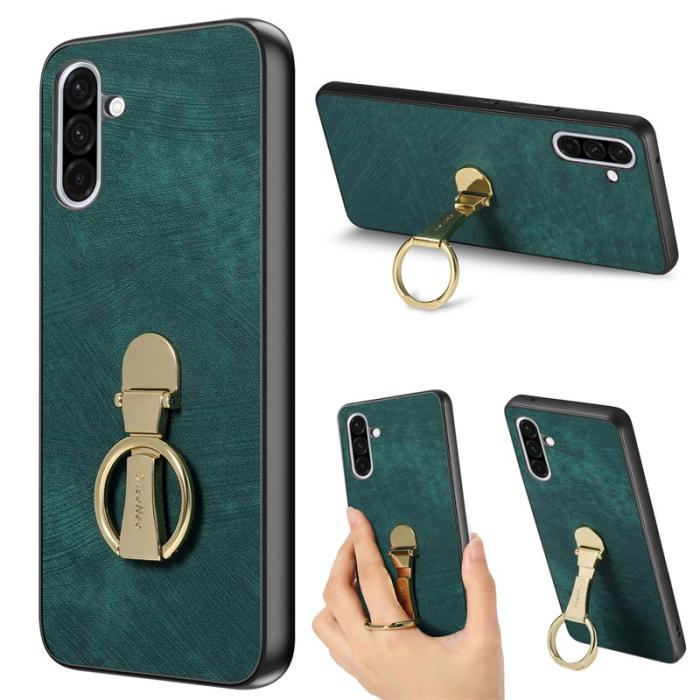 CASENEO - CASENEO D22 Fodral för Samsung Galaxy A56 5G - KonstLäder - Grön