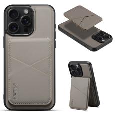 ESEBLE - ESEBLE E3 iPhone 16 Pro Fodral KonstL&auml;der - Gr&aring;