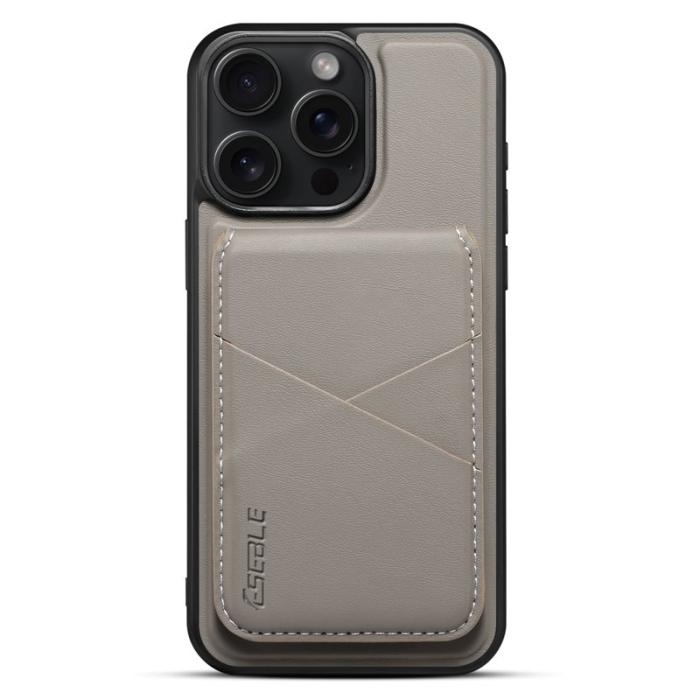 ESEBLE - ESEBLE E3 iPhone 16 Pro Fodral KonstLäder - Grå
