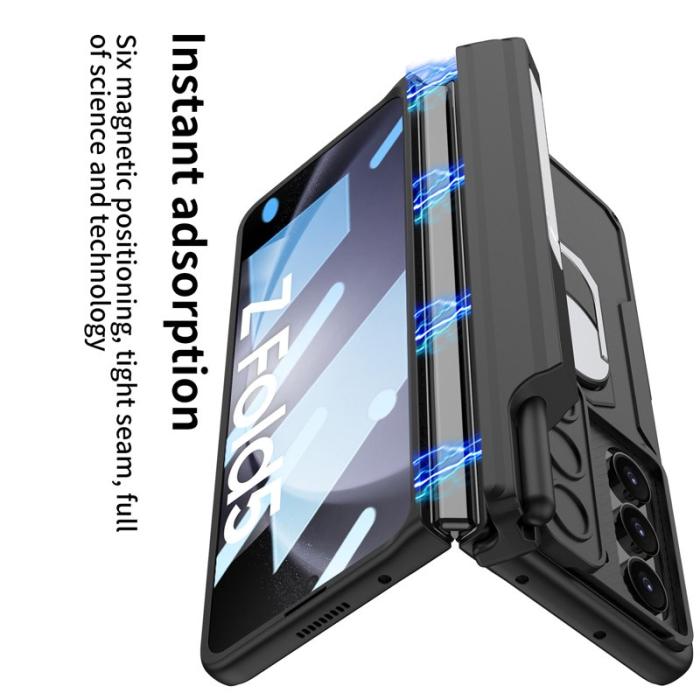 GKK - GKK Samsung Galaxy Z Fold5 Fodral Kickstand PC - Svart