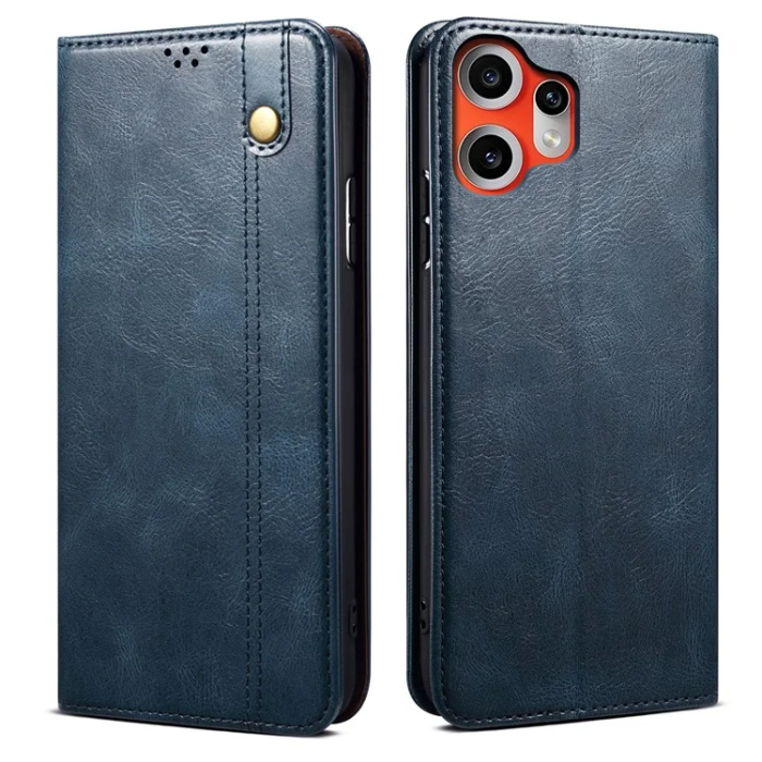 A-One Brand - Nothing CMF Phone 2 Pro Plånboksfodral Crazy Horse Texture - Blå