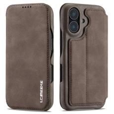 LC.imeeke - LC.IMEEKE iPhone 17 Fodral Card Holder KonstL&auml;der - Brun