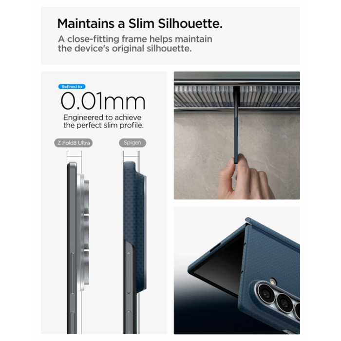 Spigen - Spigen Mobilskal För Galaxy Z Fold 8 Ultra MagSafe Airskin Aramid