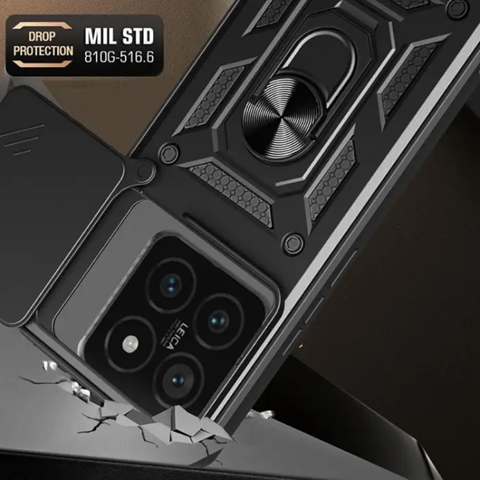Tech-Protect - Tech-Protect Xiaomi 14T Pro Mobilskal Camshield Pro - Svart