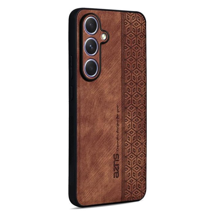 AZNS - AZNS Samsung Galaxy S26/S26 Pro Skal PU Läder Skydd - Brun