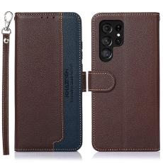 KHAZNEH - KHAZNEH Samsung Galaxy S26 Ultra Fodral RFID Skydd Konstl&auml;der - Brun