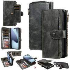 A-One Brand - iPhone 17 Pro Plånboksfodral Detachable korthållare - Grön