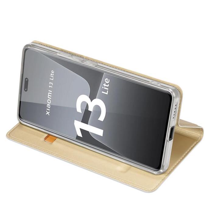 Dux Ducis - Dux Ducis Xiaomi 13 Lite Plånboksfodral Skin Pro - Guld
