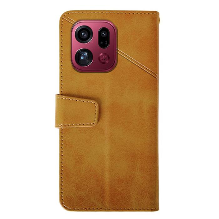 IDEWEI - IDEWEI Oppo Find X9 Pro Plånboksfodral Konstläder Ställ - Brun